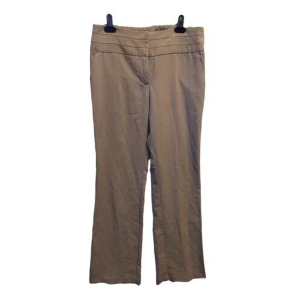 Papaya Womens khaki beige pants suit work professional Dress pants size medium
